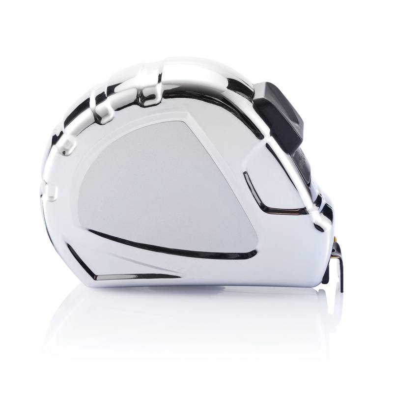 Kovový zvinovací meter, klip na opasok, 3m x 16mm, strieborná Kovový zvinovací meter, klip na opasok, 3m x 16mm, strieborná